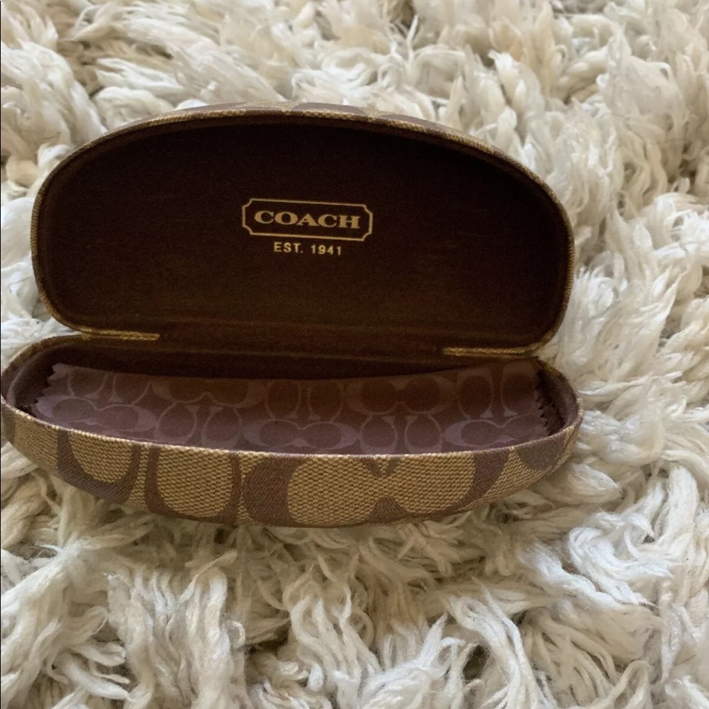 Coach eye glasses case